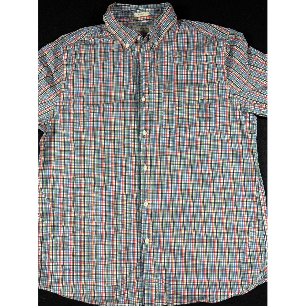 Hawker Rye Mens Regular Fit Stretch Cotton Plaid Button Down Shirt Multi Color